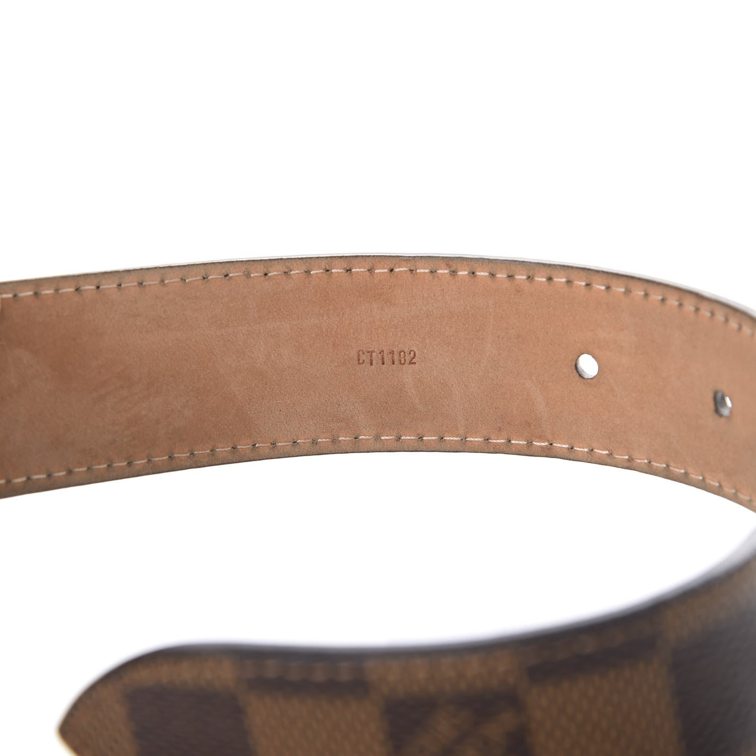 Louis Vuitton Damier Ebene Tresor Belt 80 32 5 of 9
