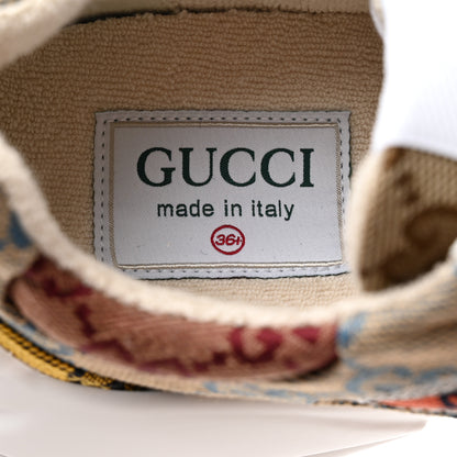 Gucci Monogram Multicolor Demetra Womens Rhyton Sneakers 36.5 Yellow Blue Great White Tabasco 6 of 8