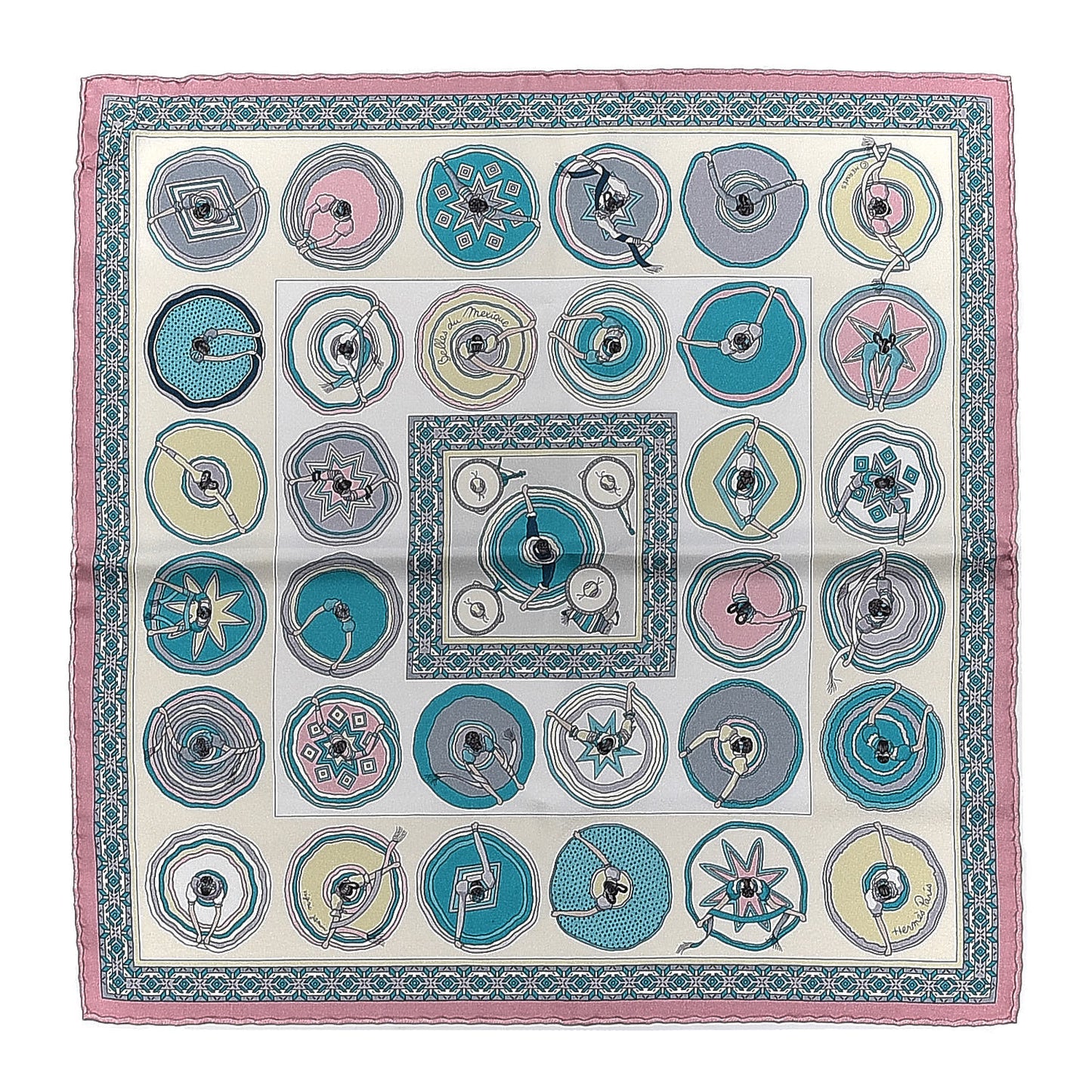 Silk Belles du Mexique Pocket Square Vieux Rose