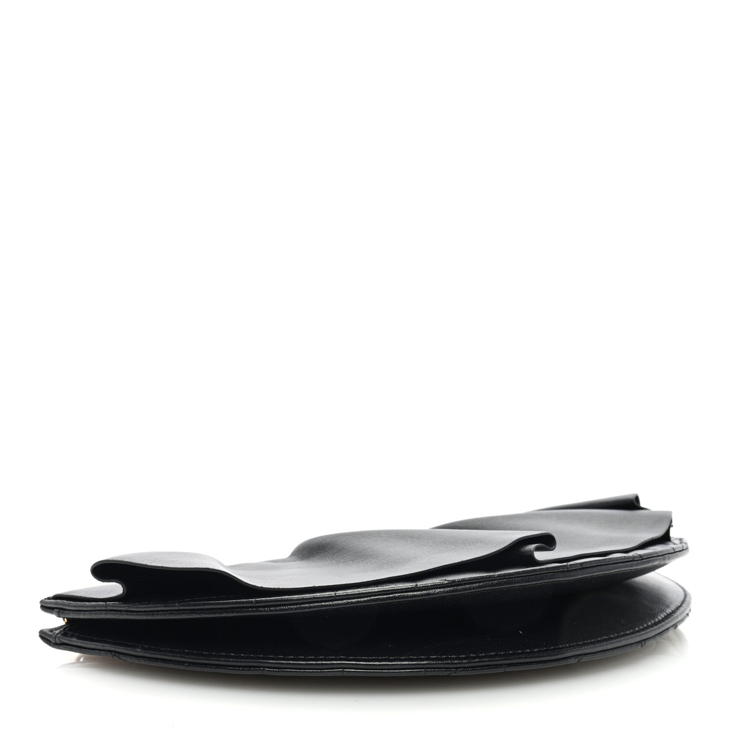 Chanel Lambskin Quilted Wave Clutch Black 4 of 8