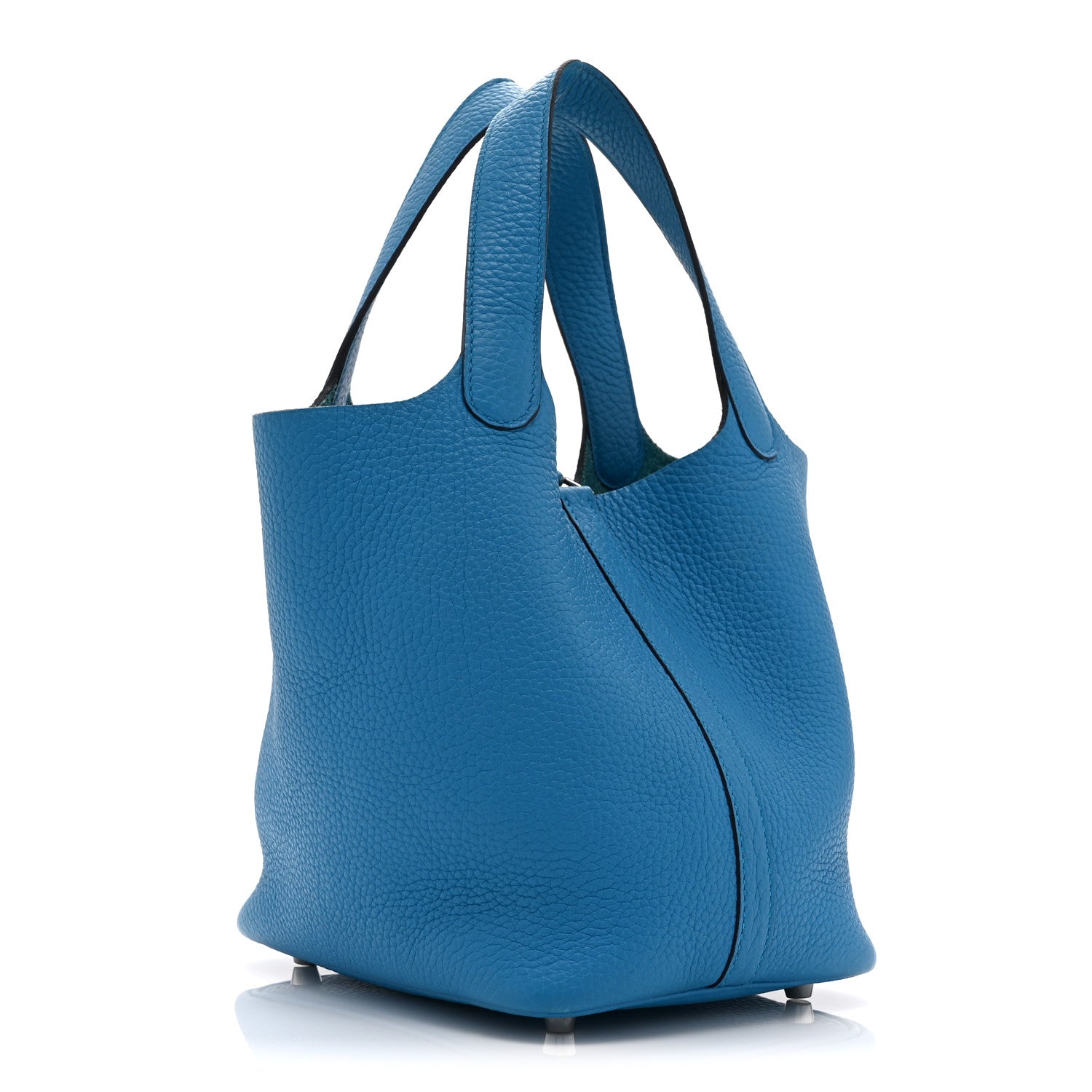 Hermes Taurillon Clemence Picotin Lock 18 PM Bleu Frida 3 of 10
