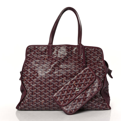 Goyard Goyardine Sac Hardy Pet Carrier PM Burgundy 3 of 11