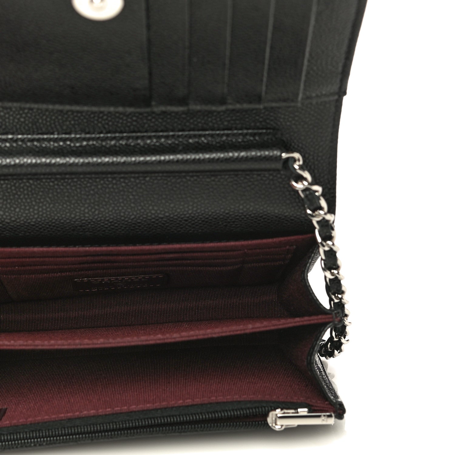Chanel Caviar Quilted Mini Wallet On Chain WOC Black 5 of 11