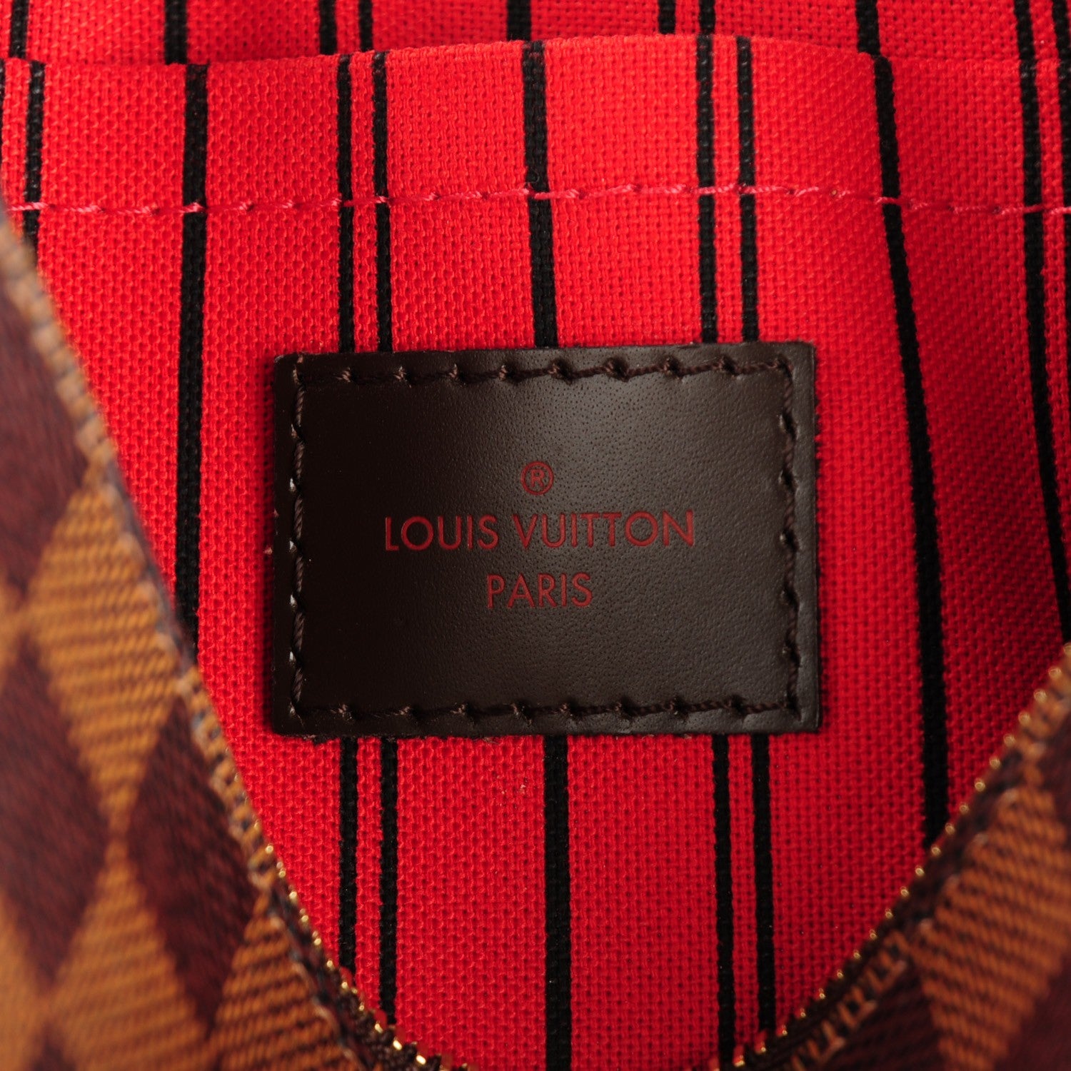 Louis Vuitton Damier Ebene Neverfull MM GM Pochette 6 of 8