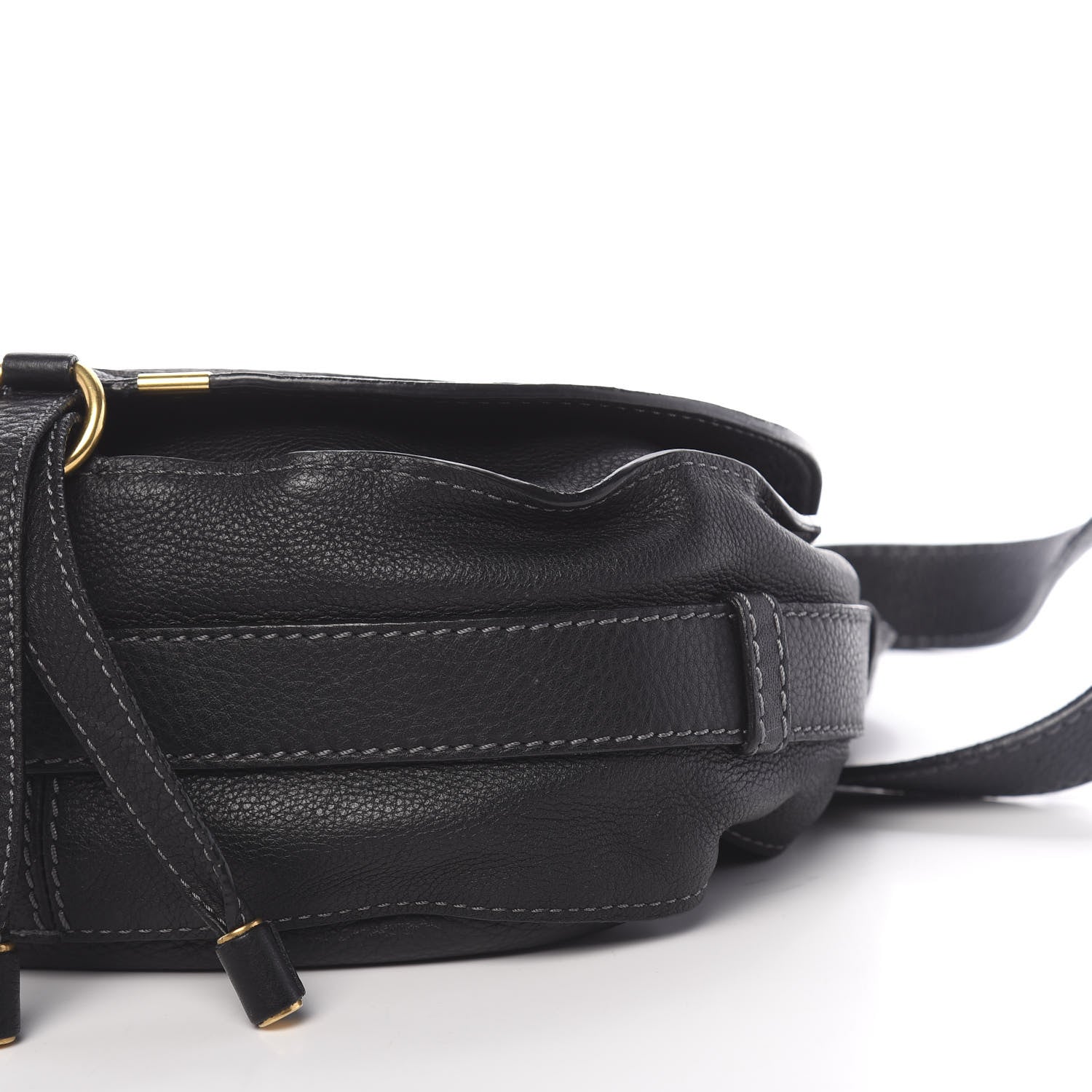 Chloe Calfskin Medium Marcie Round Crossbody Bag Black 11 of 12