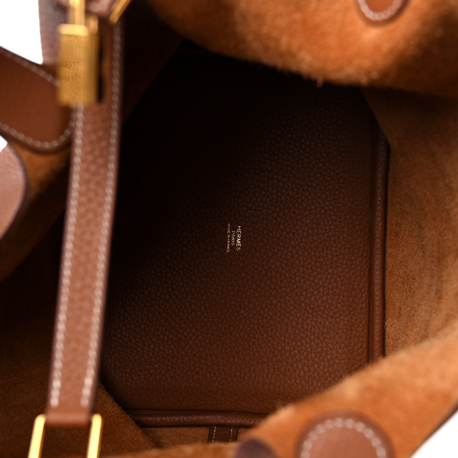 Hermes Taurillon Clemence Picotin Lock 22 MM Gold 5 of 11