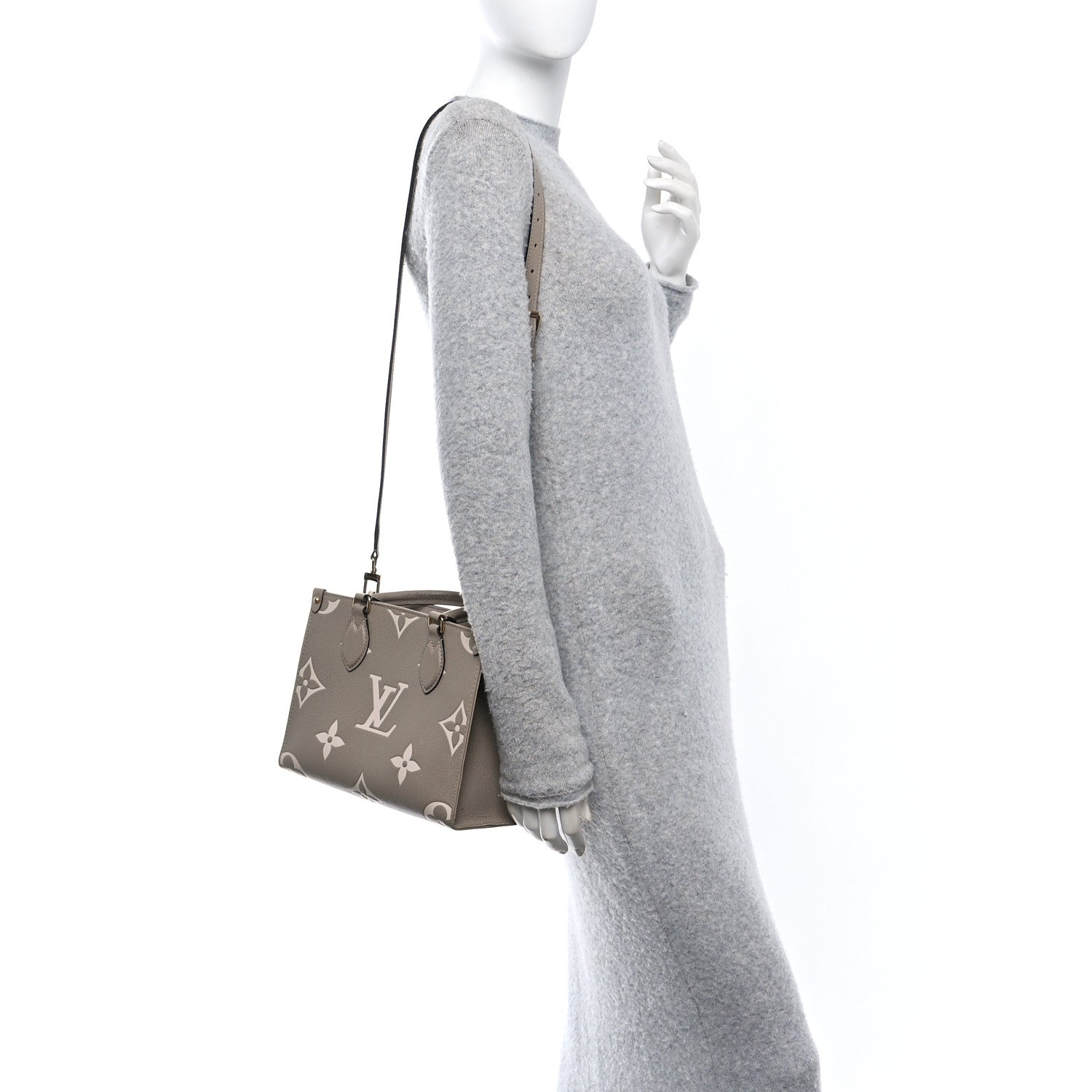 Louis Vuitton Empreinte Monogram Giant Onthego PM Tourterelle Creme 2 of 11