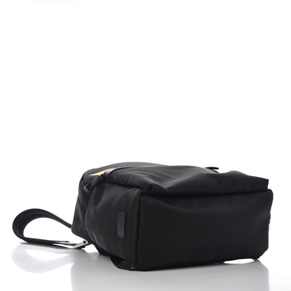 Fendi Nylon Vitello Elite Monster Eyes Rounded Backpack Black Yellow 4 of 8