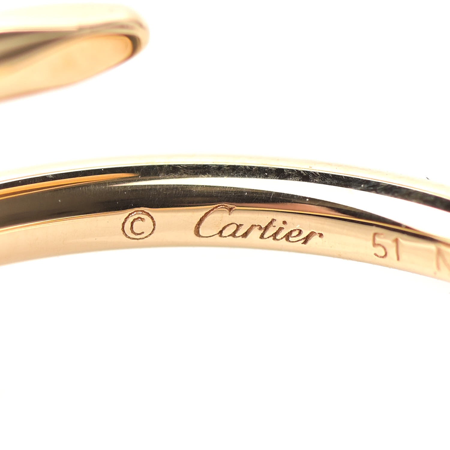 Cartier 18K Yellow Gold Small Juste Un Clou Ring 51 5.75 4 of 7