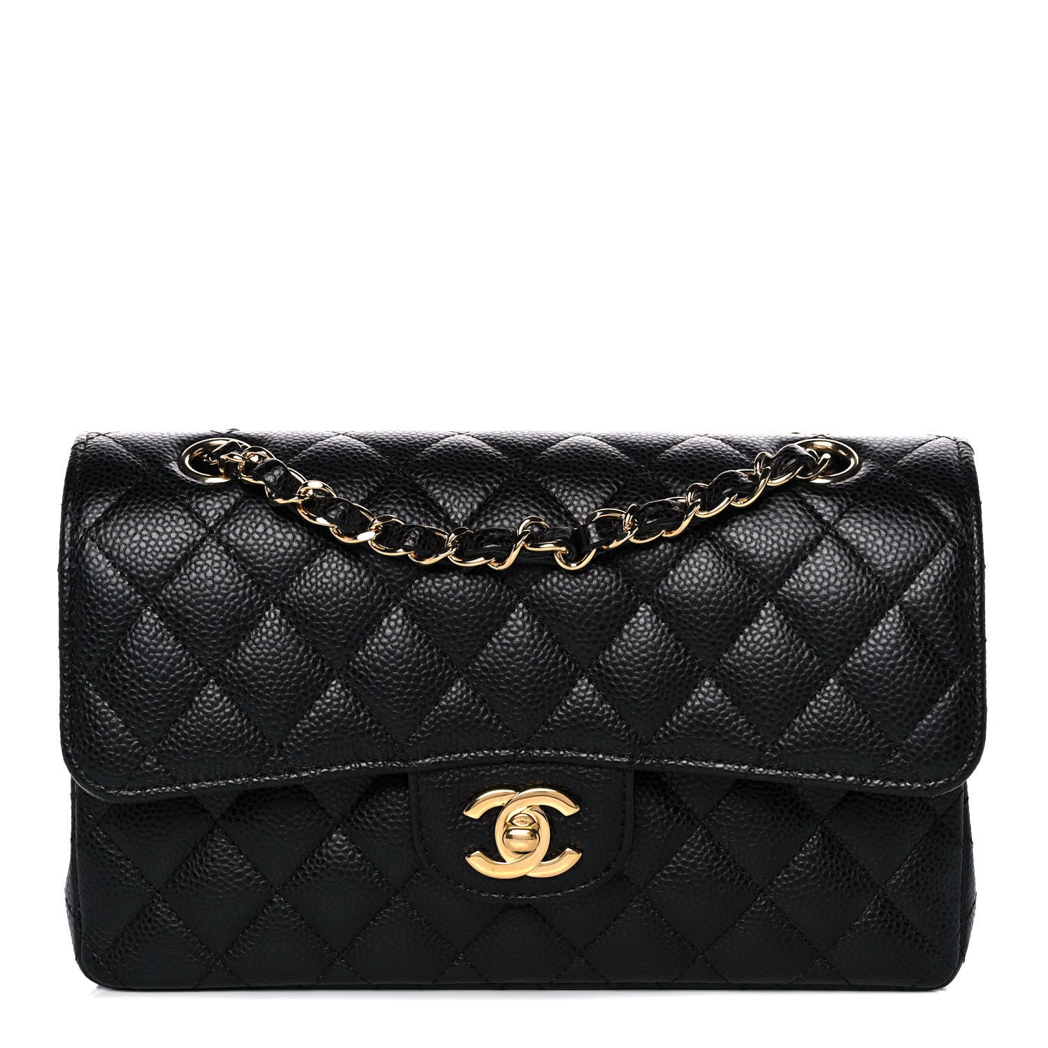 Chanel Caviar Quilted Small Double Flap Black 1 of 15