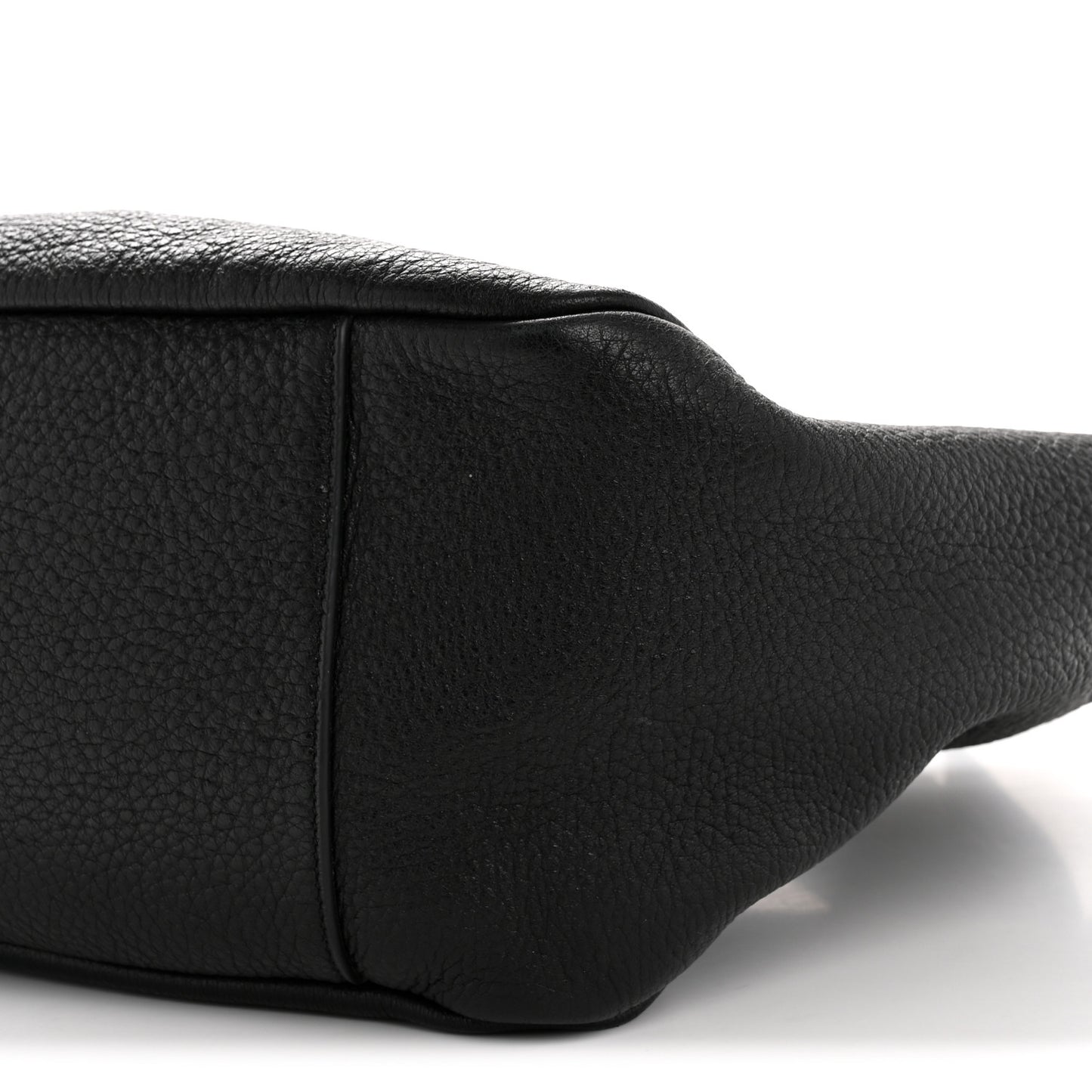 Grained Deerskin Bea Tote Black
