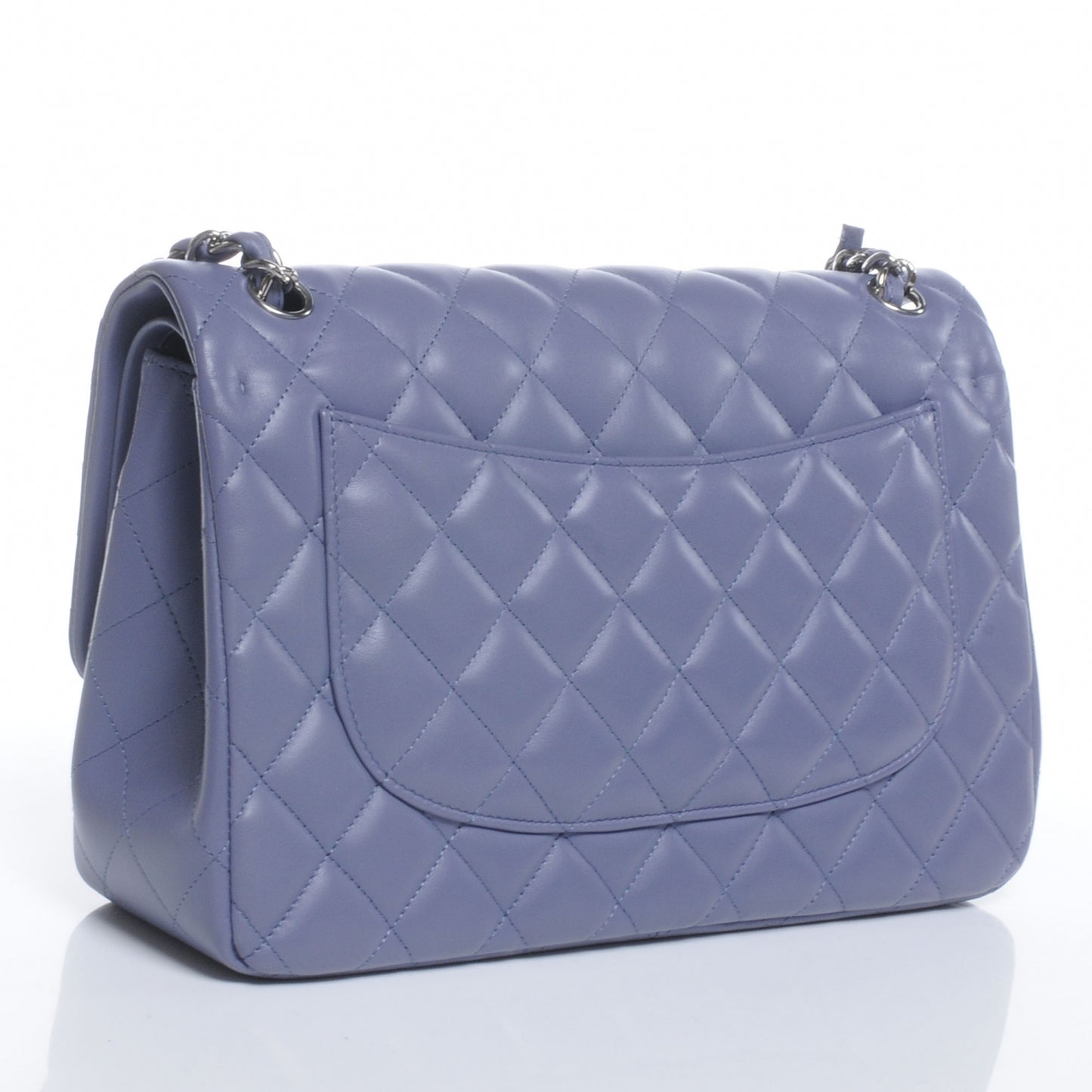 Lambskin Jumbo Double Flap Lavender