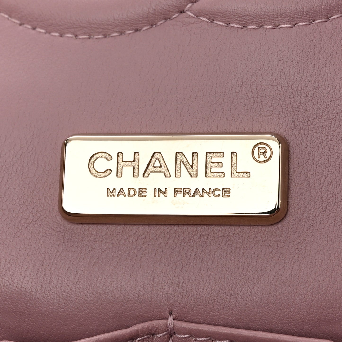 Metallic Snakeskin Medium Double Flap Pink