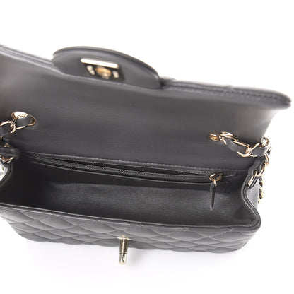 Chanel Lambskin Quilted Mini Rectangular Flap Grey 4 of 8