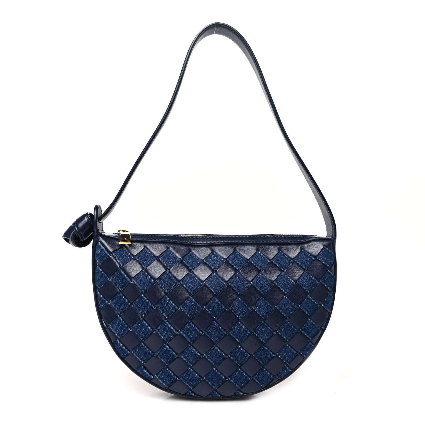 Nappa Denim Intrecciato Mini Sunrise Blue