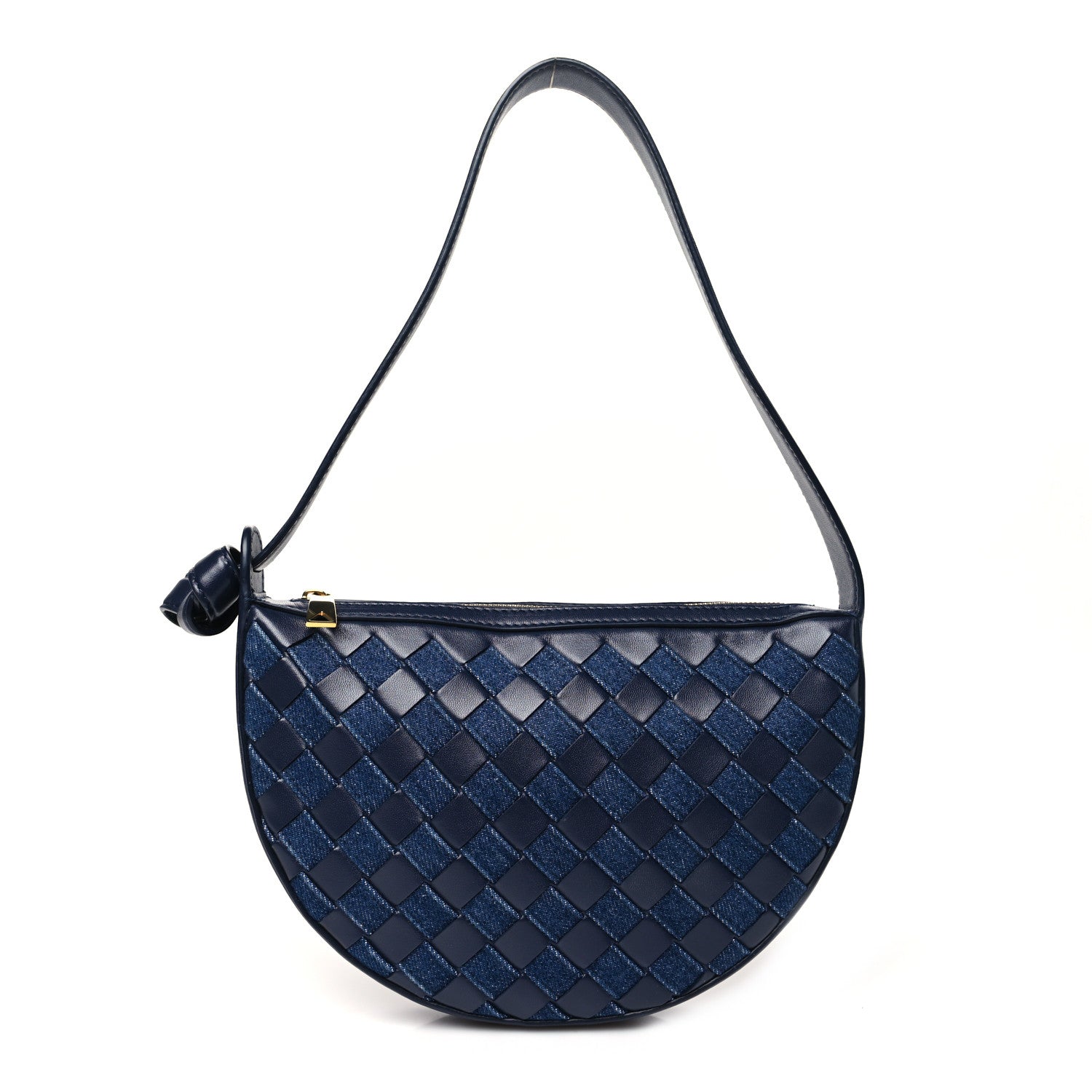 Bottega Veneta Nappa Denim Intrecciato Mini Sunrise Blue 1 of 10