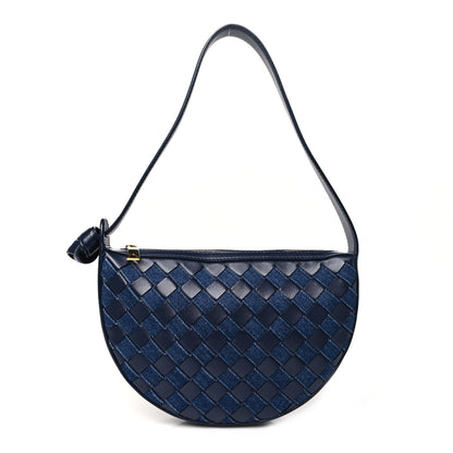 Bottega Veneta Nappa Denim Intrecciato Mini Sunrise Blue 1 of 10