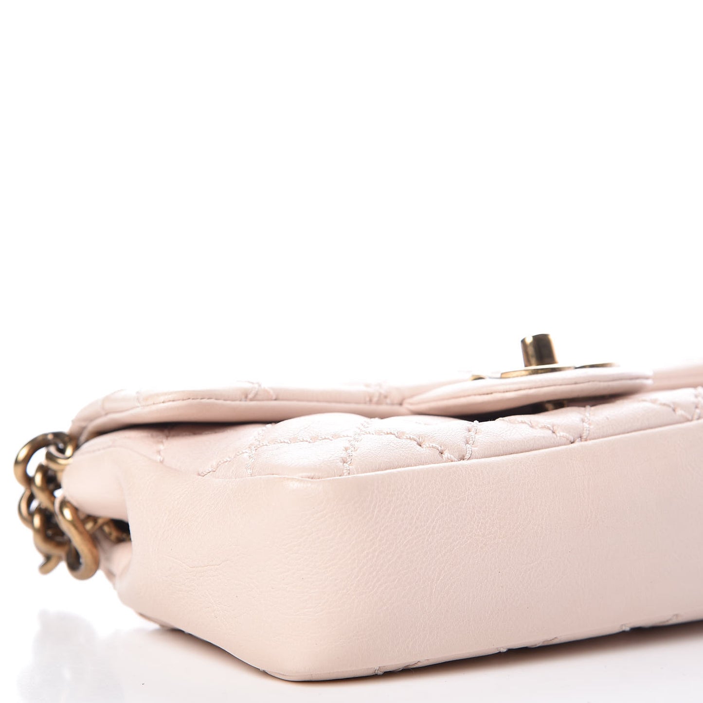 Calfskin Quilted Mini Urban Day Flap Light Pink