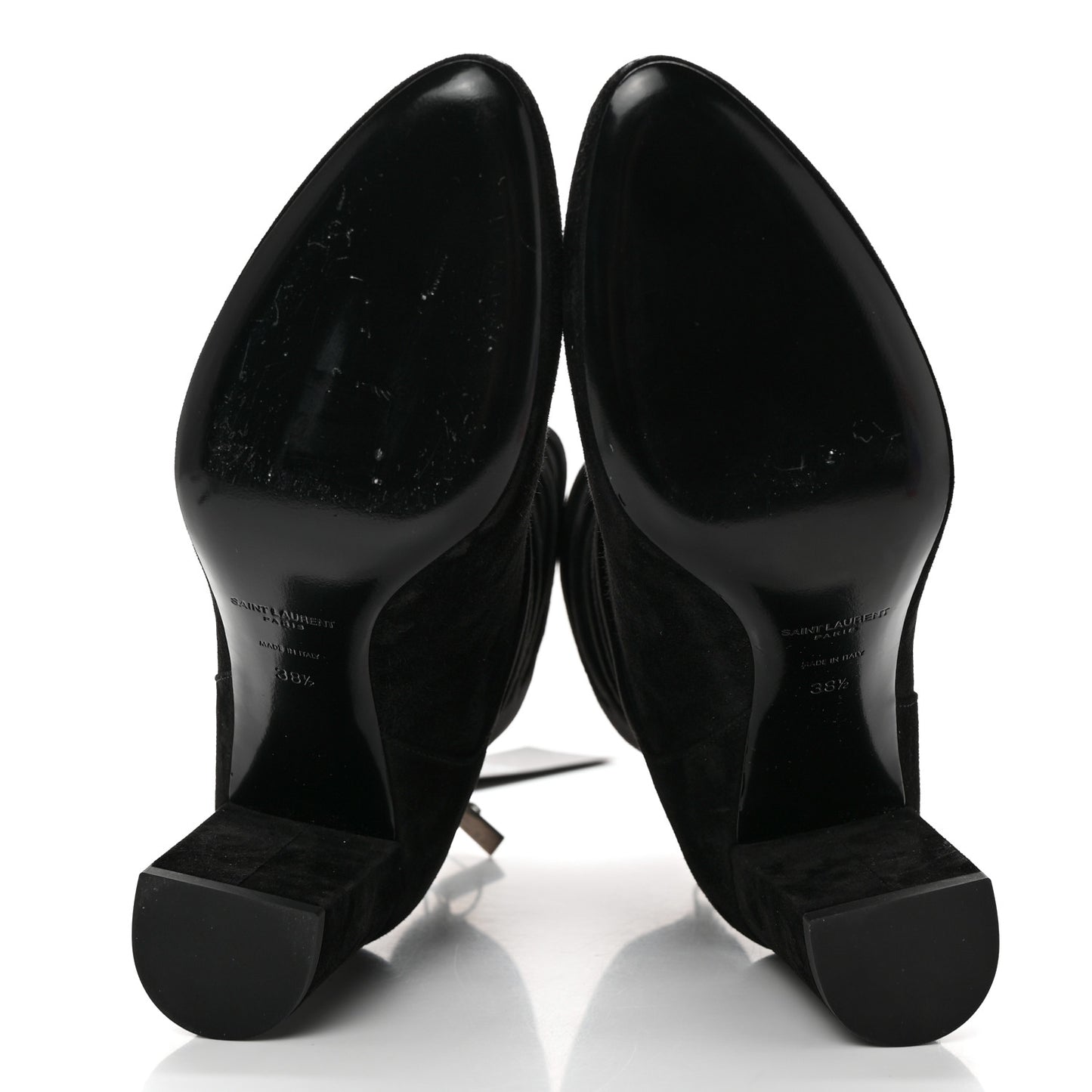Cashmere Lou 75 Strap Zip Boots 38.5 Black