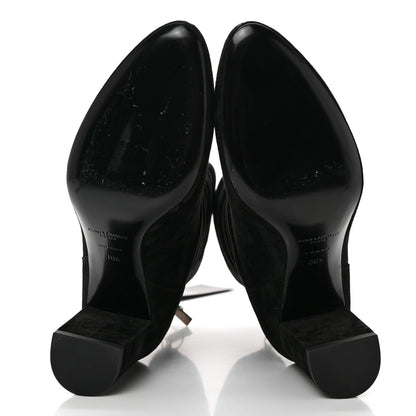 Saint Laurent Cashmere Lou 75 Strap Zip Boots 38.5 Black 5 of 8