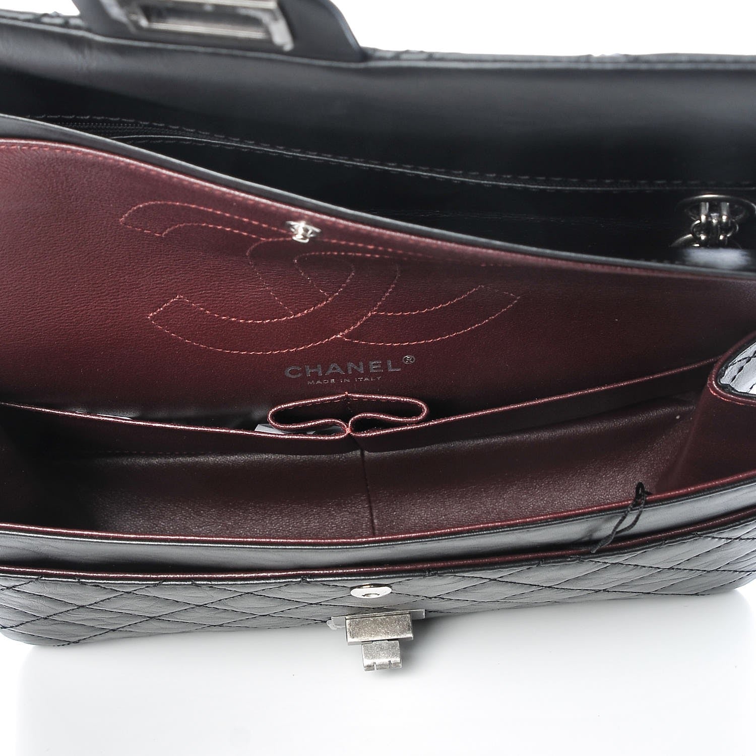 Chanel Aged Calfskin Quilted 2.55 Reissue 226 Flap Black 5 of 8