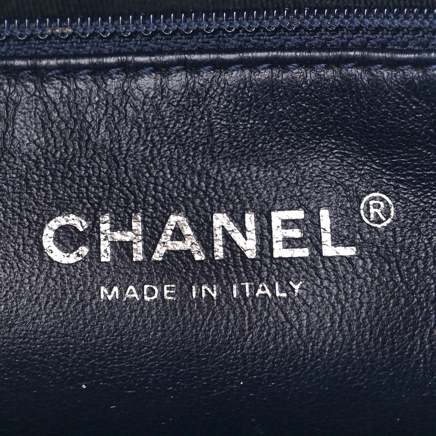 Lambskin Quilted Medium Camera Case Navy Blue