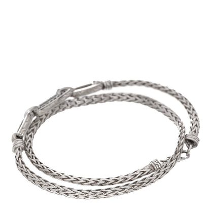 John Hardy Sterling Silver Black Sapphire Double Wrap Bracelet 2 of 3
