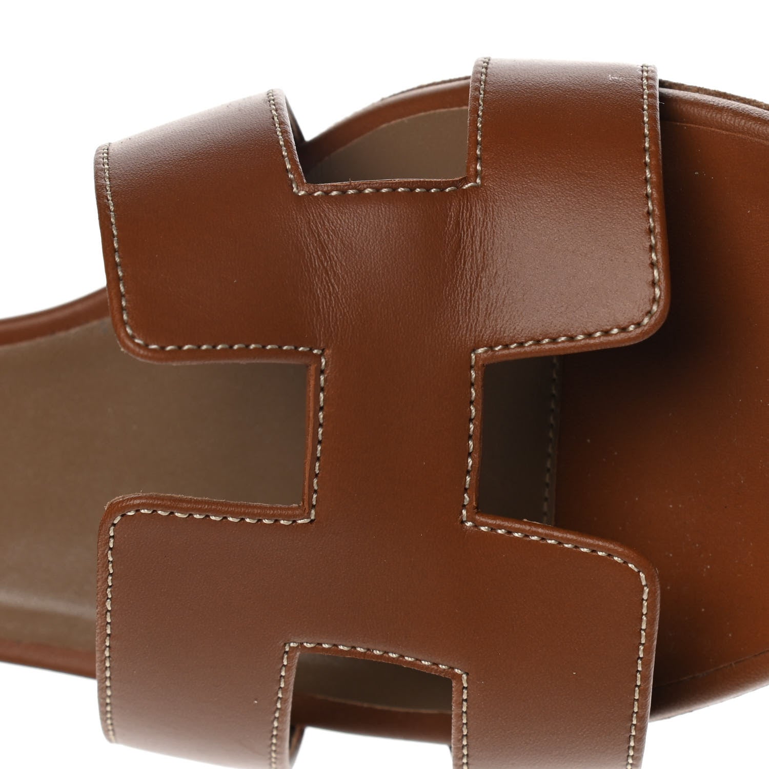 Hermes Calfskin Oasis Sandals 40 Gold 11 of 12