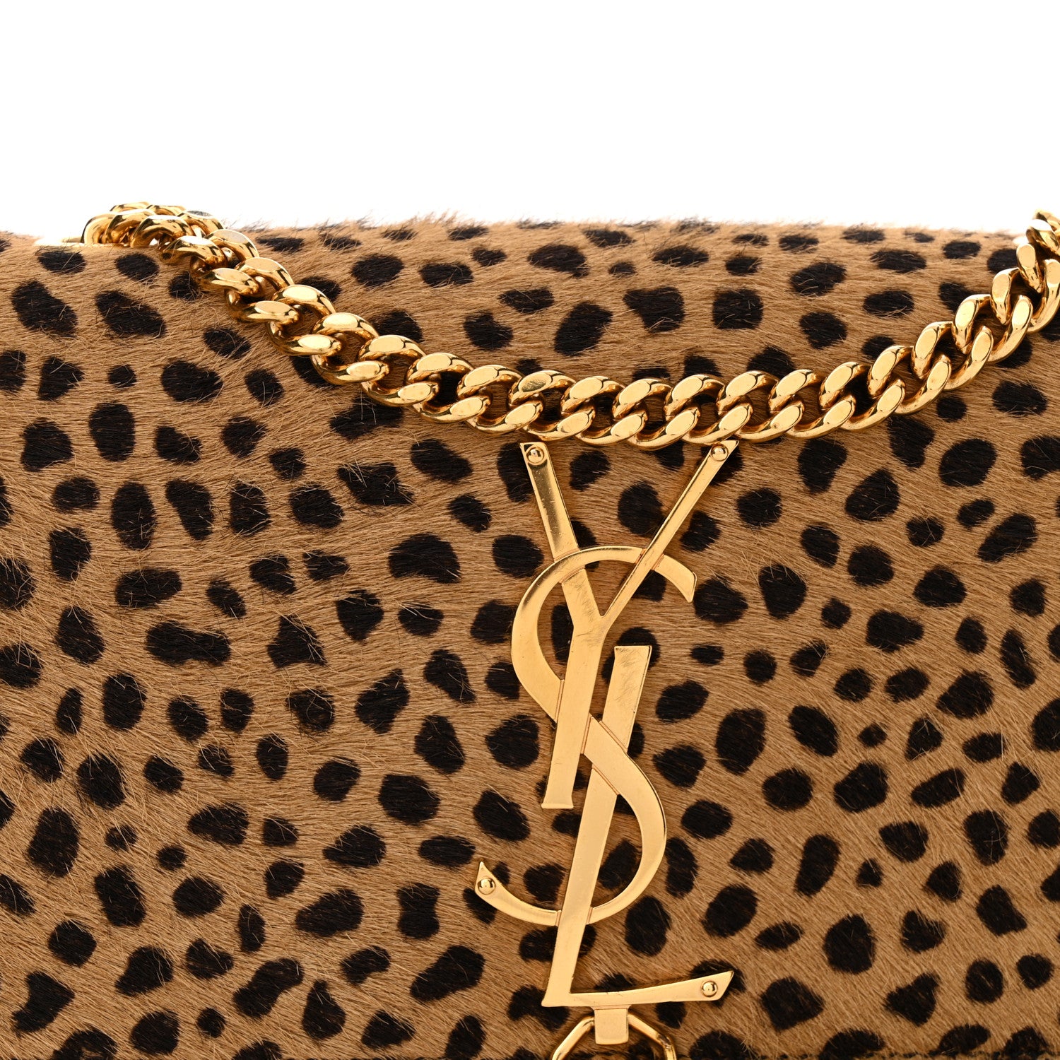 Saint Laurent Pony Hair Calfskin Small Classic Monogram Kate Tassel Satchel 8 of 14