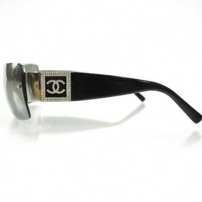 Chanel Crystal CC Logo Sunglasses 4095 B Black 5 of 8