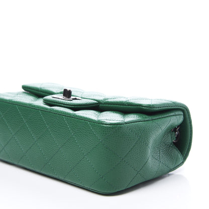 Chanel Caviar Quilted Mini Rectangular Flap Green 6 of 10