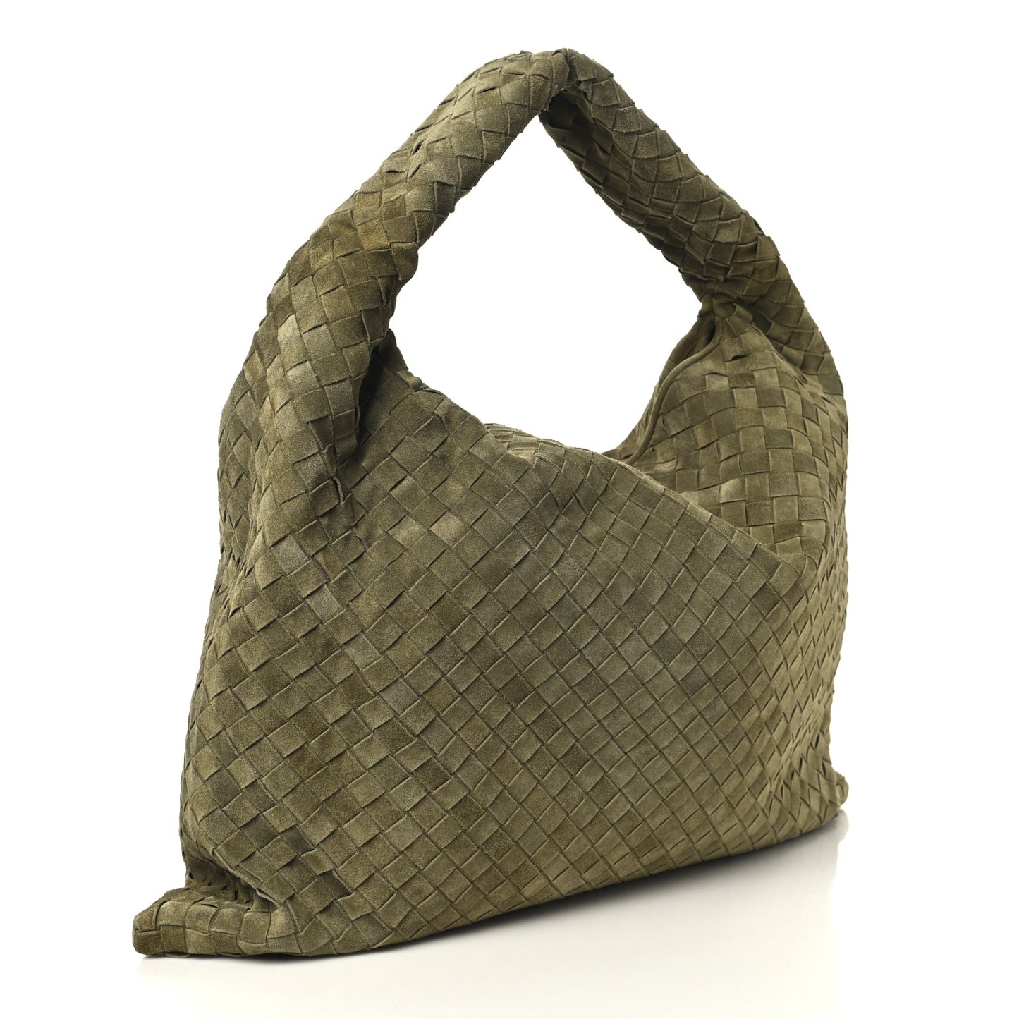 Suede Intrecciato Large Hop Mud