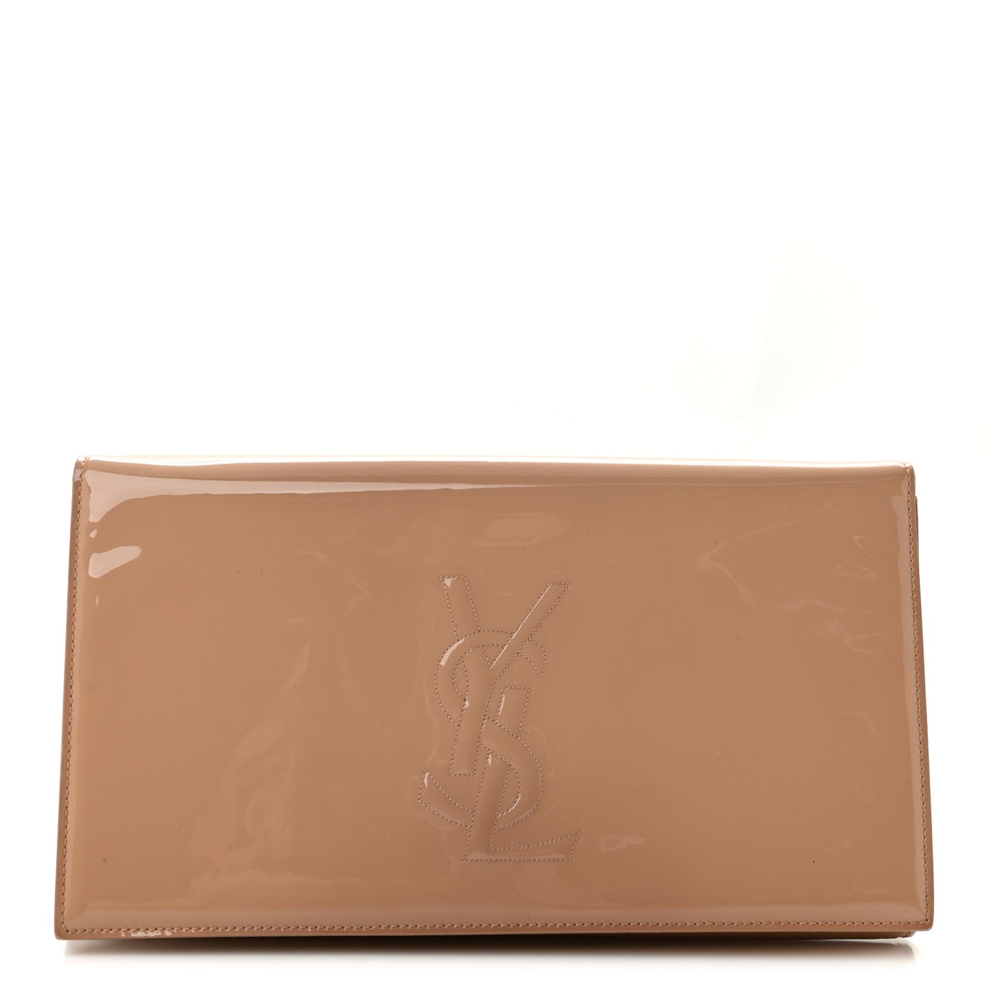 Patent Calfskin Monogram Large Belle De Jour Clutch Chair