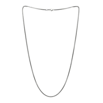 David Yurman Sterling Silver 2.7mm Small Box Chain Necklace 24" 3 of 4