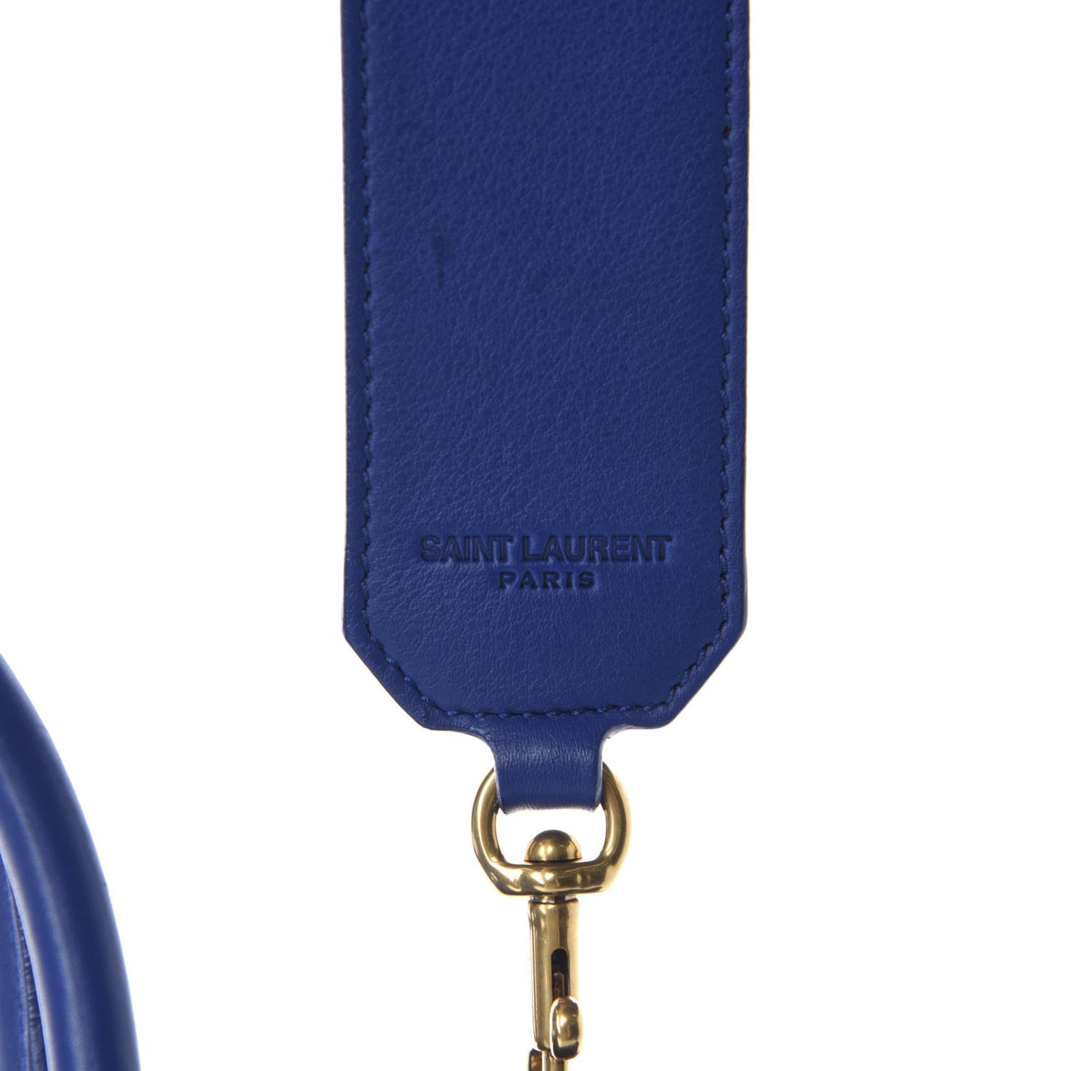 Saint Laurent Calfskin Suede Baby Monogram Downtown Cabas Ultramarine 8 of 12