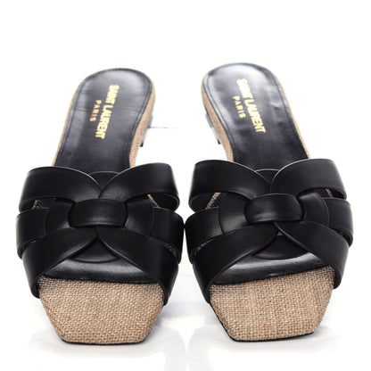 Saint Laurent Calfskin Nu Pied 05 Slide Sandals 35 Black 5 of 12