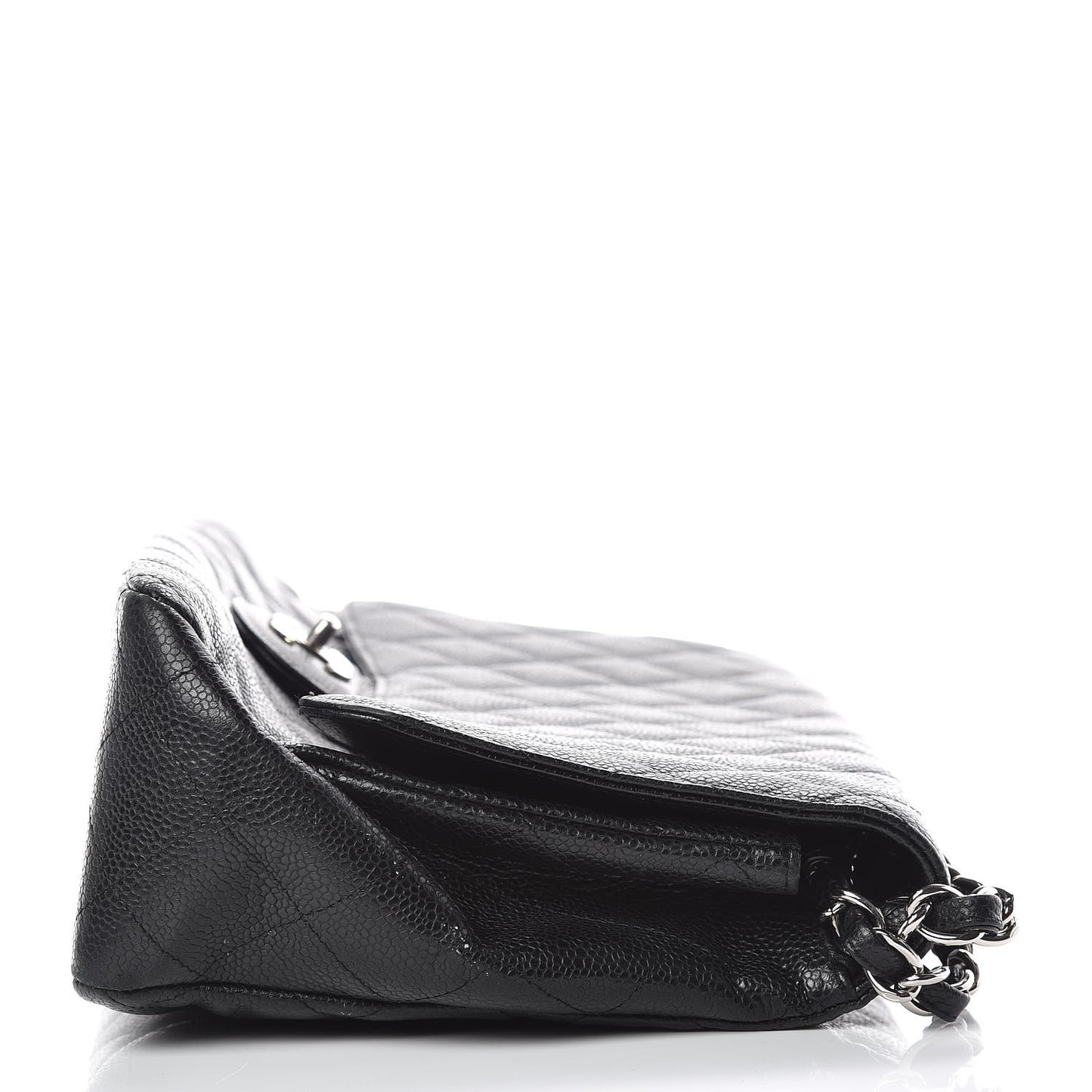 Caviar Quilted Jumbo Single Flap Black