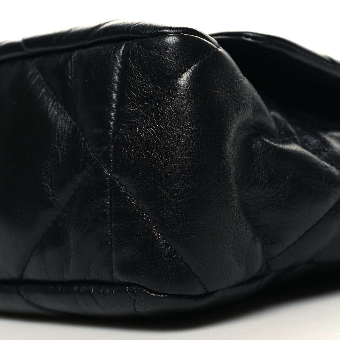 Goatskin Quilted Large Chanel 19 Flap Black