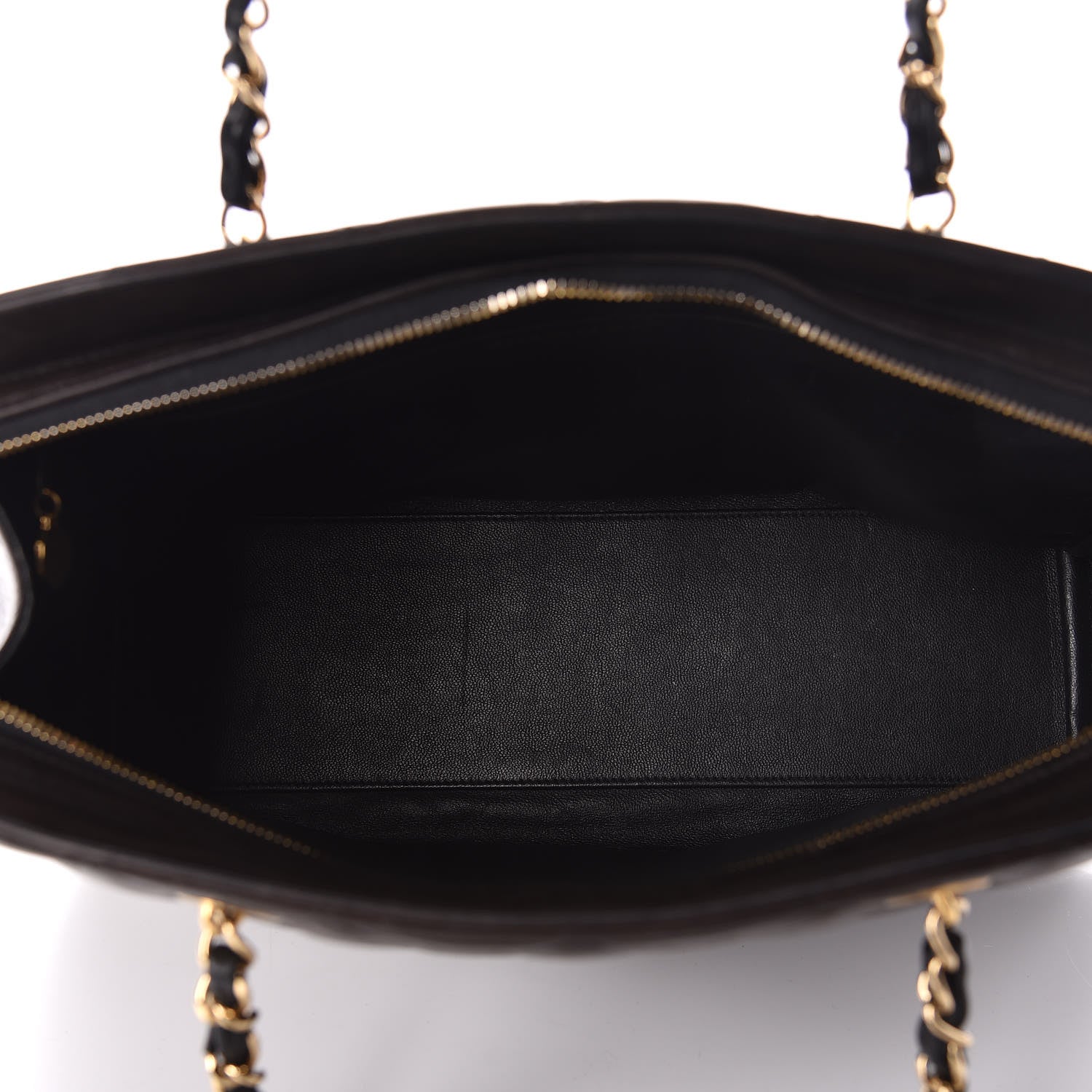 Chanel Lambskin Quilted Shopping Tote Black 7 of 14