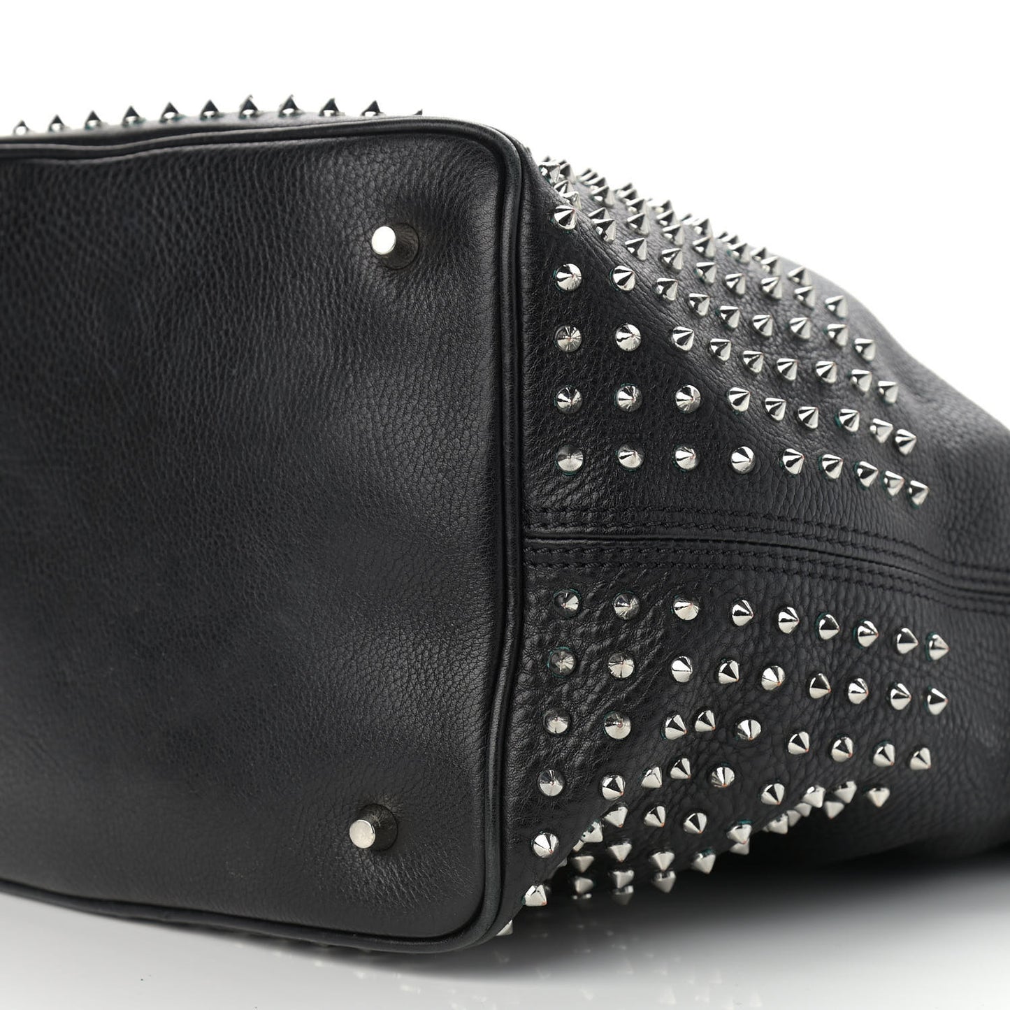 Calfskin Studded Medium Susanna Hobo Black