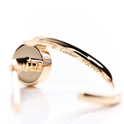 Cartier 18K Yellow Gold Juste Un Clou Hoop Earrings 4 of 7