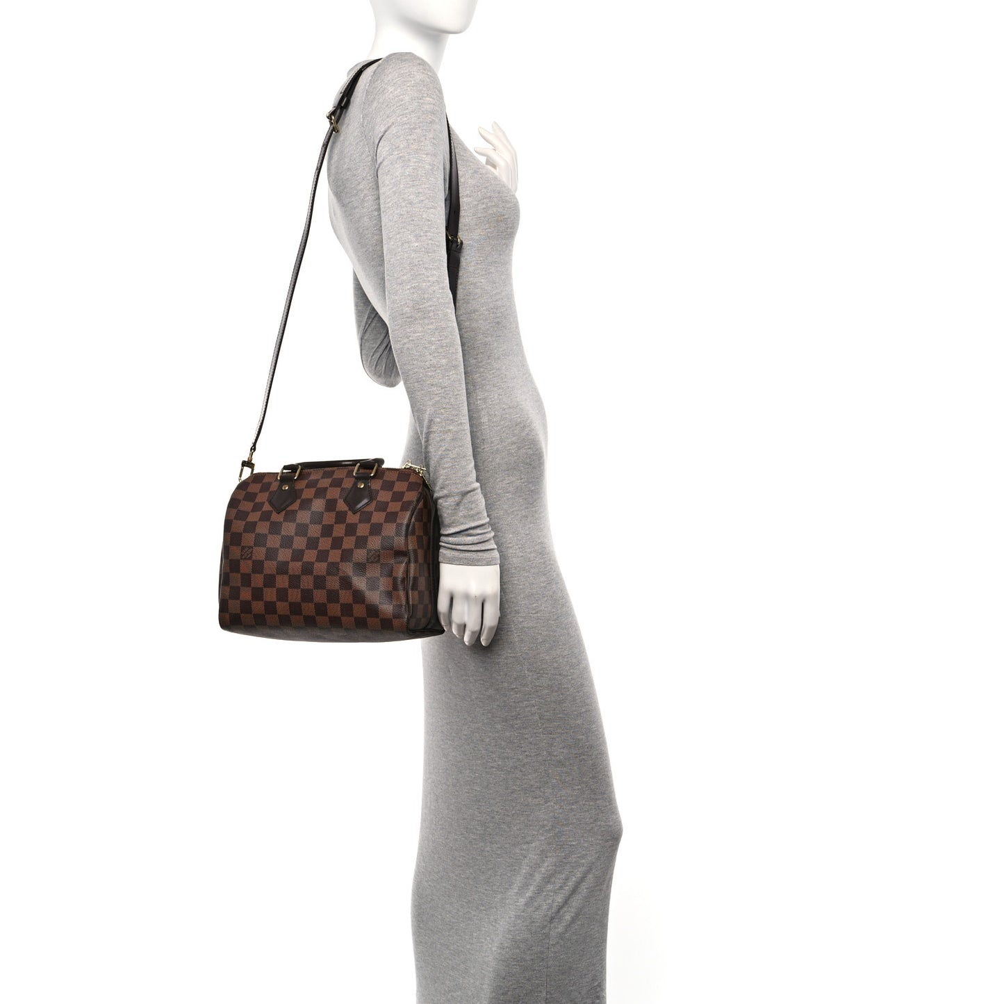 Damier Ebene Speedy Bandouliere 25