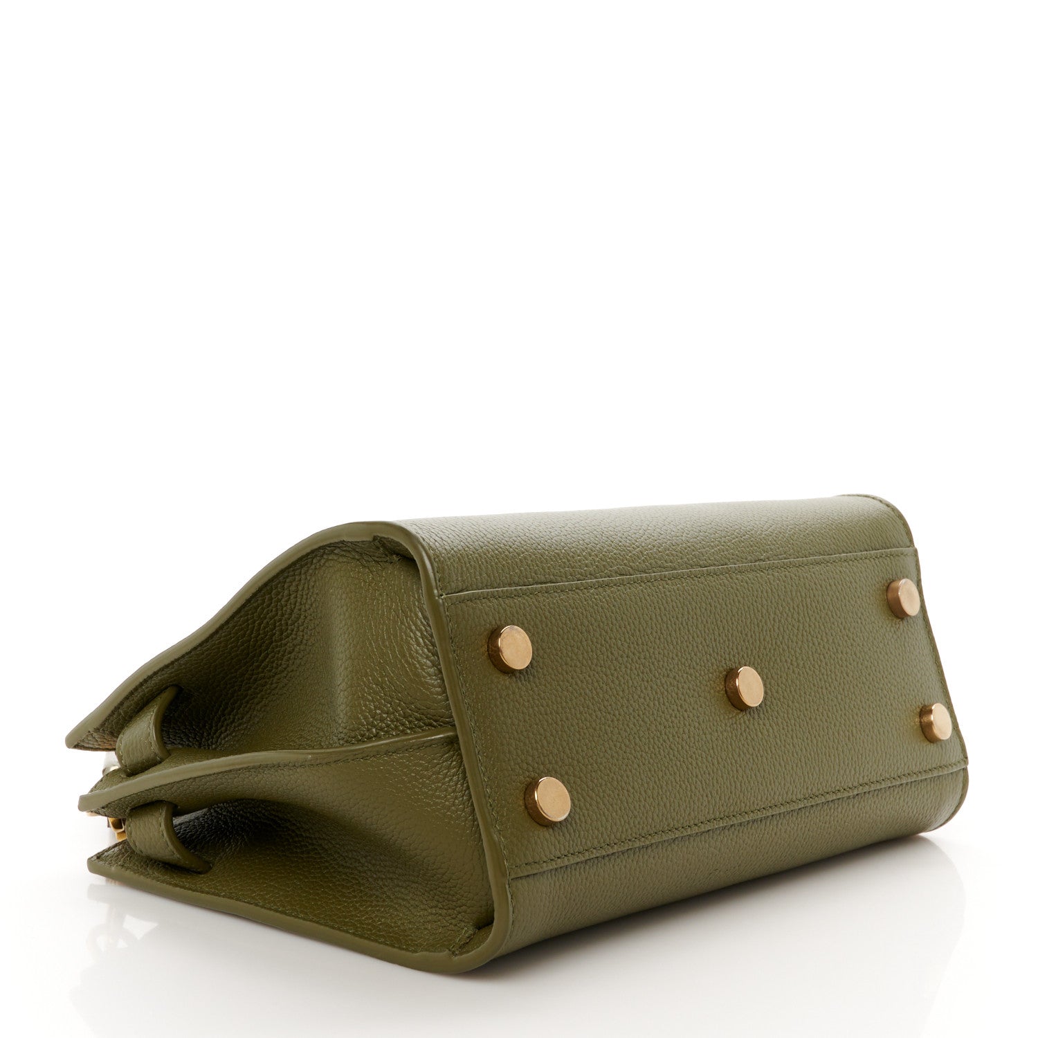 Saint Laurent Grained Calfskin Nano Supple Sac De Jour Green 4 of 11