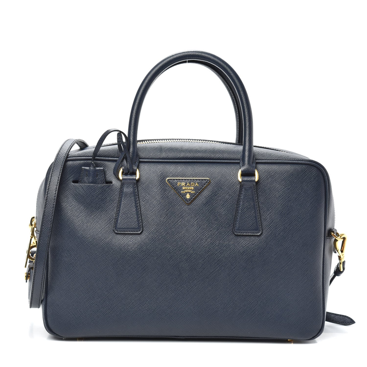 Prada Saffiano Lux Bauletto 1 of 9