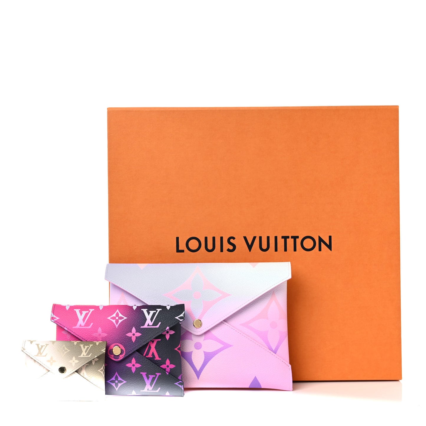 Monogram Giant Spring In The City Kirigami Pochette Set Sunrise Pastel Midnight Fuchsia Sunset Kaki