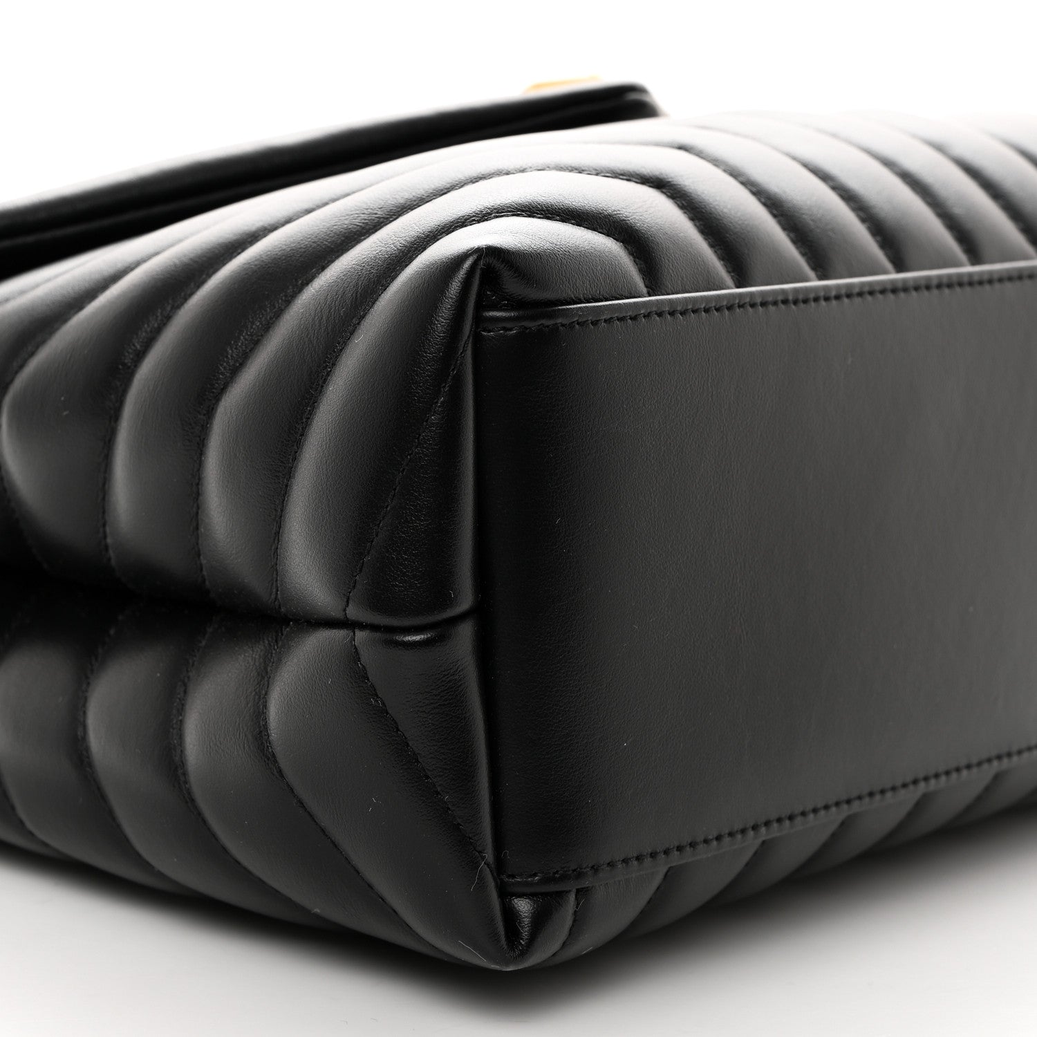 Saint Laurent Calfskin Y Quilted Monogram Medium Loulou Chain Satchel Black 10 of 11