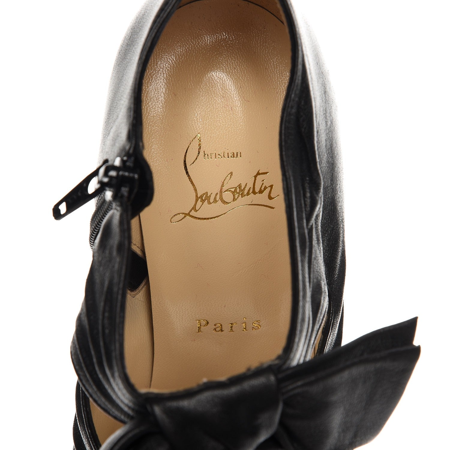Christian Louboutin Nappa Madame Butterfly Booty 150 Ankle Boots 40 Black 7 of 8