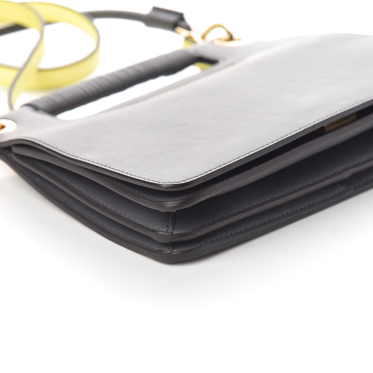 Calfskin Small Whip Top Handle Crossbody Storm Grey