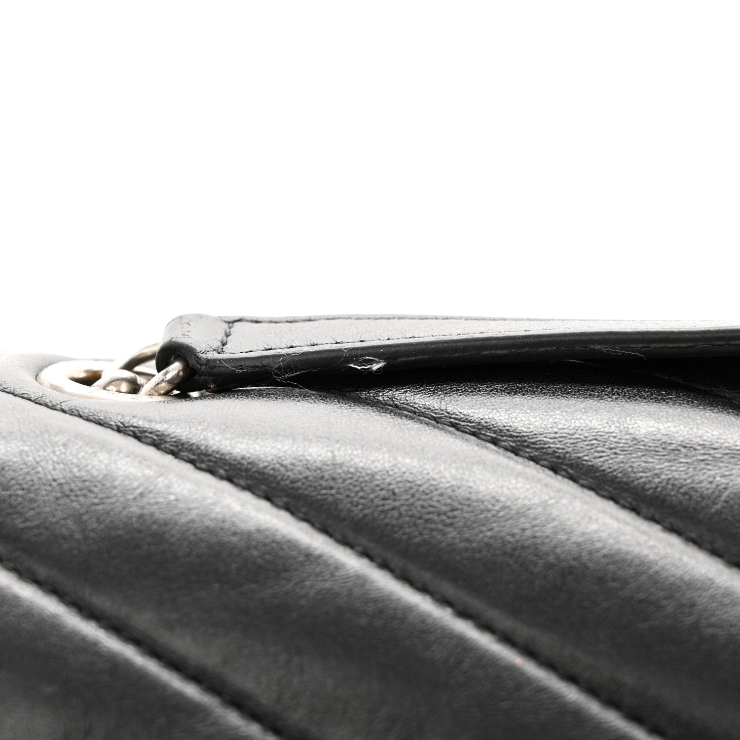 Saint Laurent Calfskin Y Quilted Monogram Large Loulou Chain Satchel Black 13 of 14