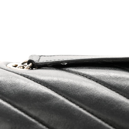 Saint Laurent Calfskin Y Quilted Monogram Large Loulou Chain Satchel Black 13 of 14